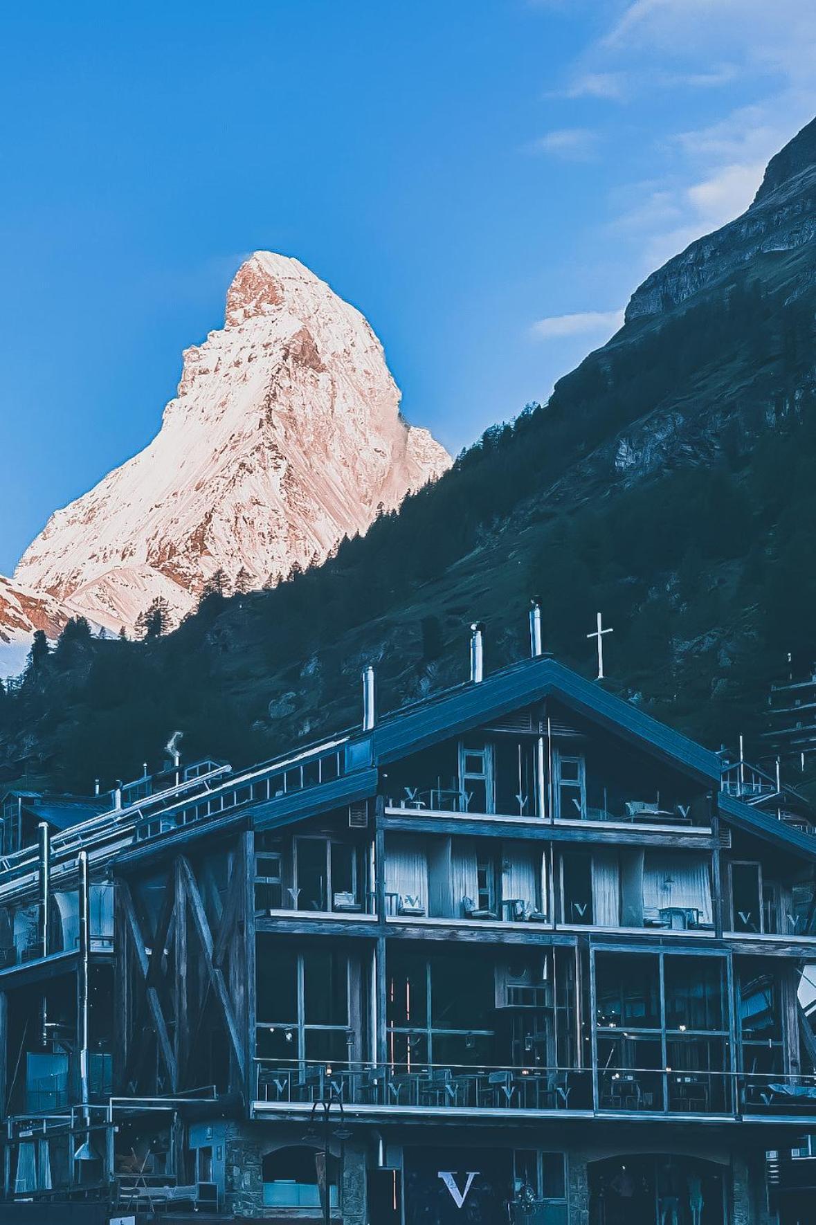 Backstage Boutique Spa Hotel Zermatt Buitenkant foto